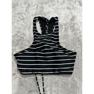 Old Navy Bathing Suit Top Womens‎ Size Large Black Laced Back New With Tags
